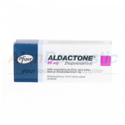 Aldactone, 1 box, 20 tabs, 25 mg/tab